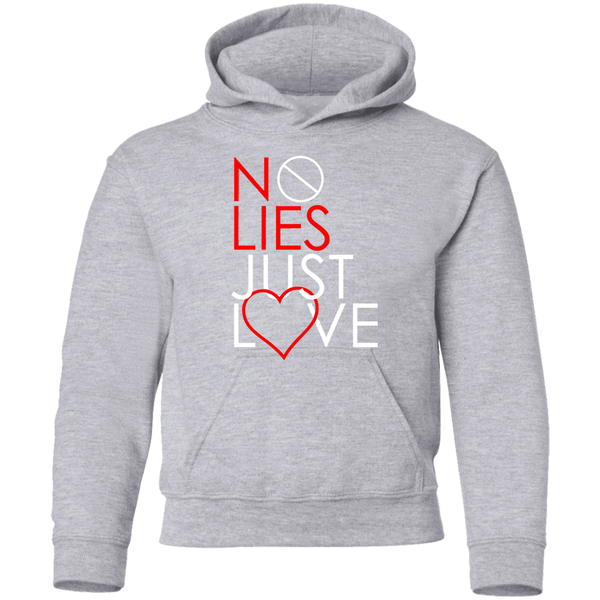 No Lies Just Love Youth Pullover Hoodie