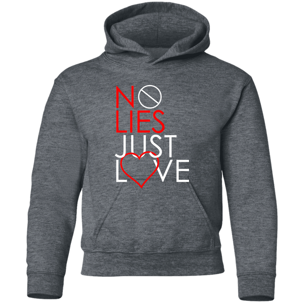 No Lies Just Love Youth Pullover Hoodie