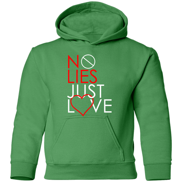 No Lies Just Love Youth Pullover Hoodie